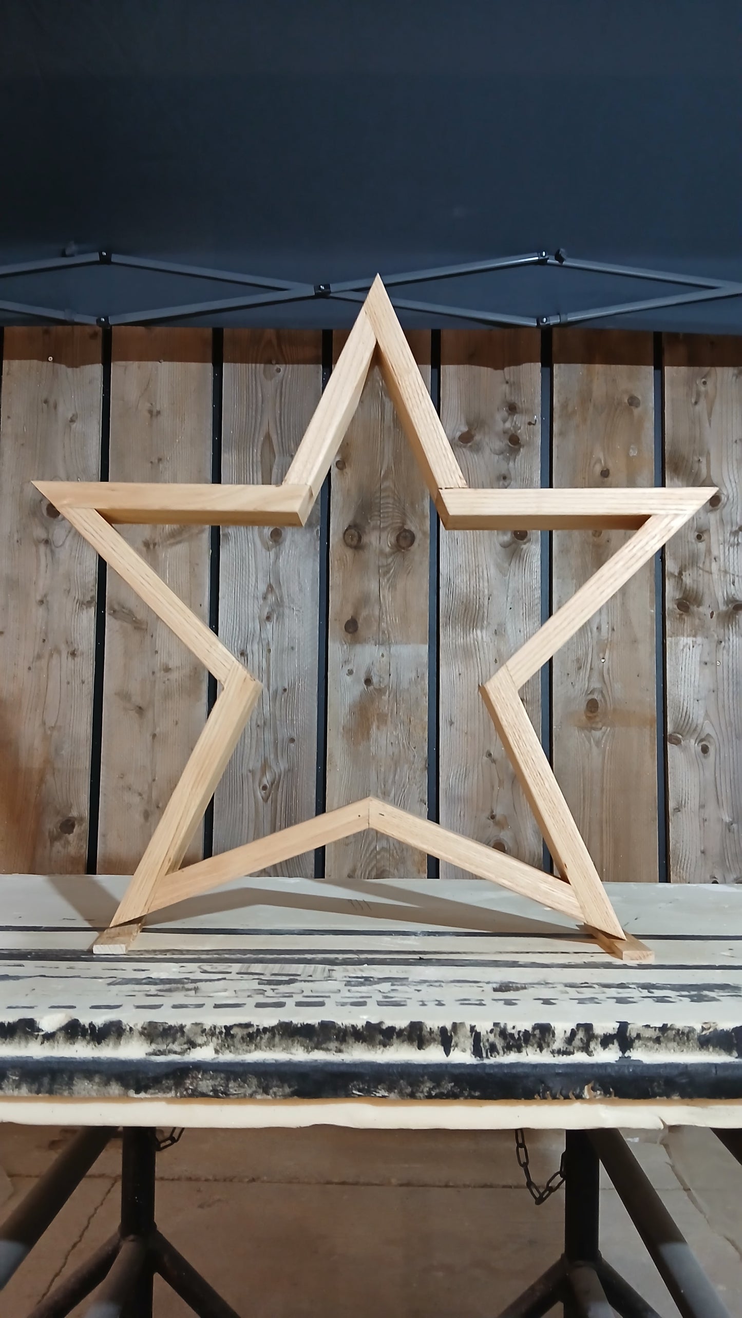 Wooden Decorative Five-Point Christmas Star